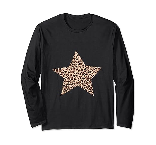 leopard star t shirt